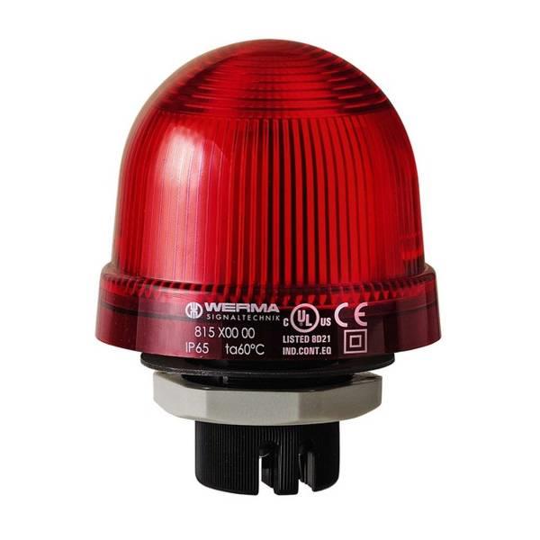 817.100.55 Werma  XenonStrobe 817  24vDC 1:RED 2J 1Hz IP65 Panel Mount